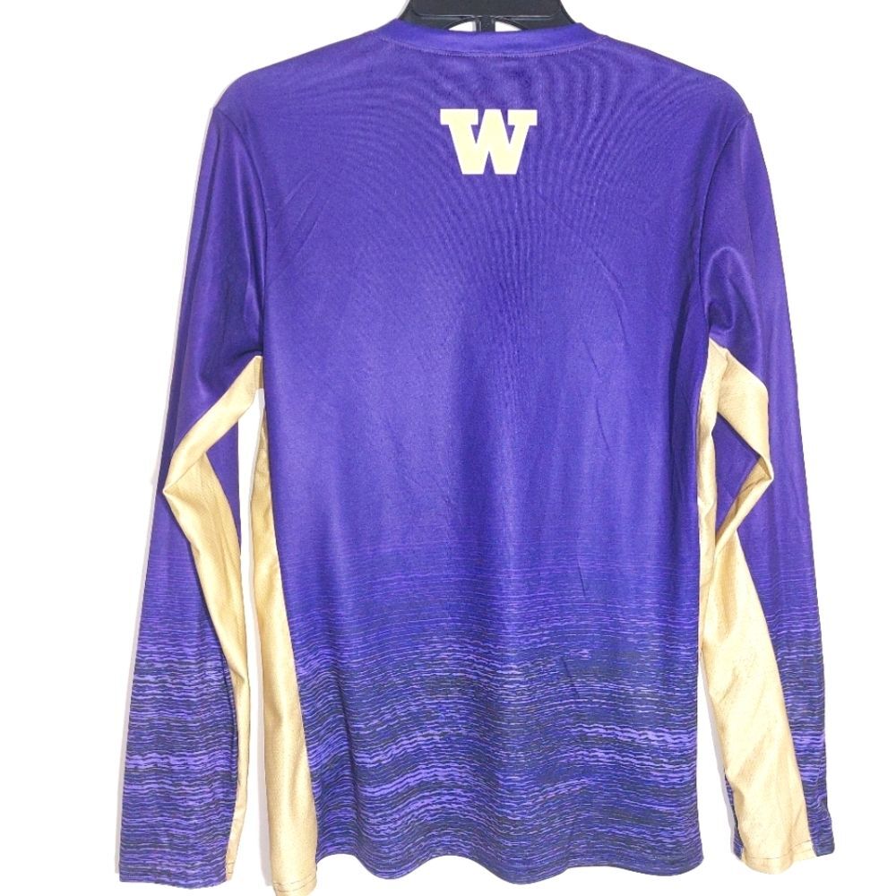 NWT Adidas Washington Huskies Training Shirt Women Medium Purple Sample - Picture 5 of 12